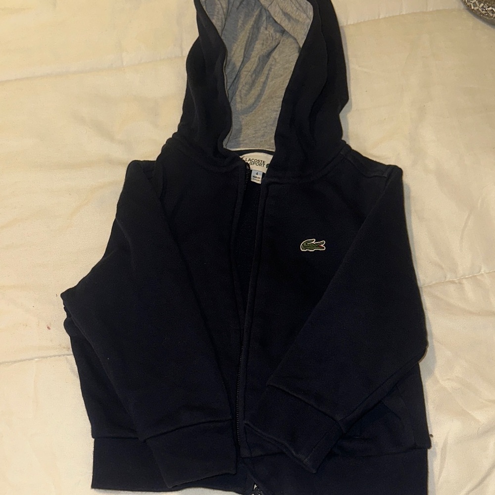 Lacoste Kids' Navy Hoodie
